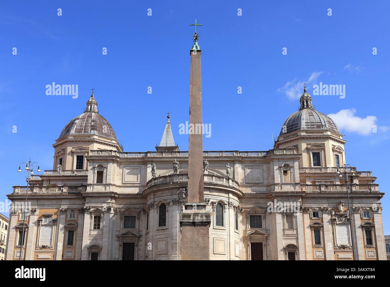 Santa Maria Maggiore Basilica Exterior With Domes And Obelisk In Rome santa-maria-maggiore-basilica-exterior-with-domes-and-obelisk-in-rome