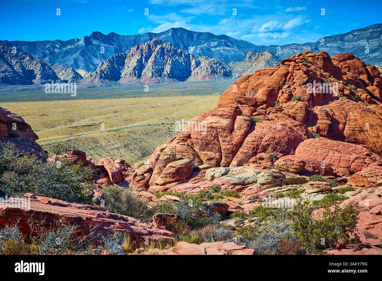 Aerial view jagged mountains hi-res stock photography and images - Alamy