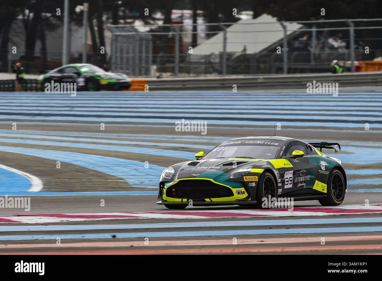 39 Baudouin DETOUT (FRA), Racing Spirit of Leman, Aston Martin Vantage AMR GT4 EVO TBD , action during the 6 Hours of Paul Ricard 2025, GT4 European series 2025, from April 11 to 13, 2025 on the Circuit Paul Ricard, in Le Castellet, France Stock Photo