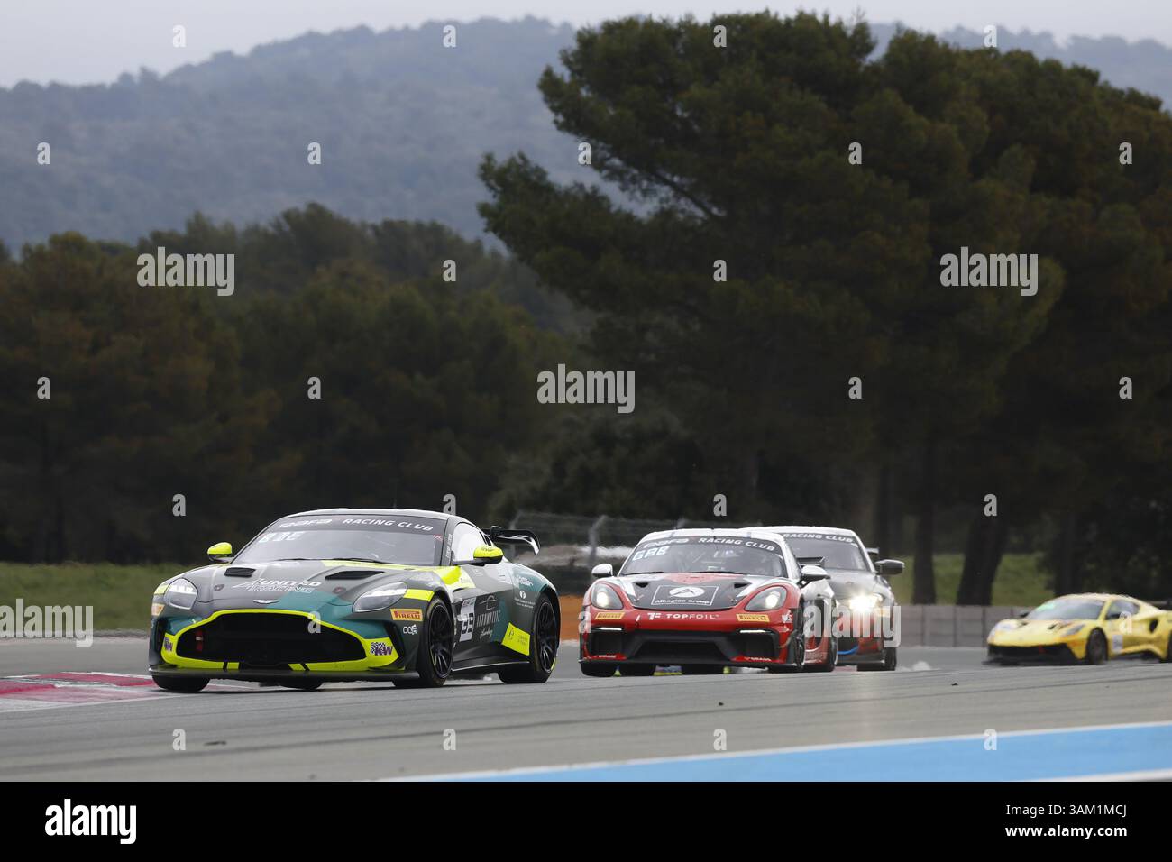 39 Baudouin DETOUT (FRA), Racing Spirit of Leman, Aston Martin Vantage AMR GT4 EVO TBD , action during the 6 Hours of Paul Ricard 2025, GT4 European series 2025, from April 11 to 13, 2025 on the Circuit Paul Ricard, in Le Castellet, France Stock Photo