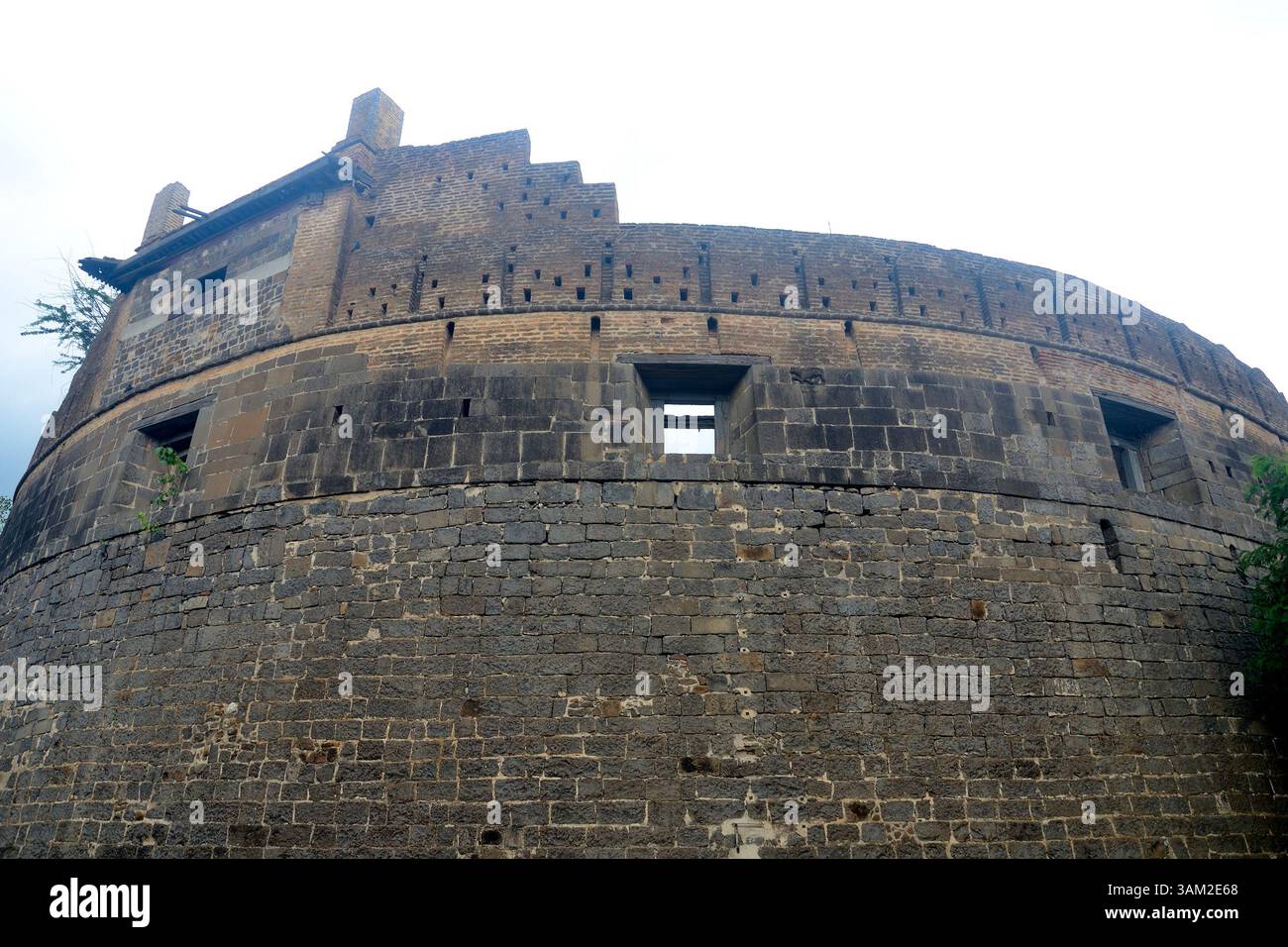 Partial view of the fortification wall of the fort, located close to ...