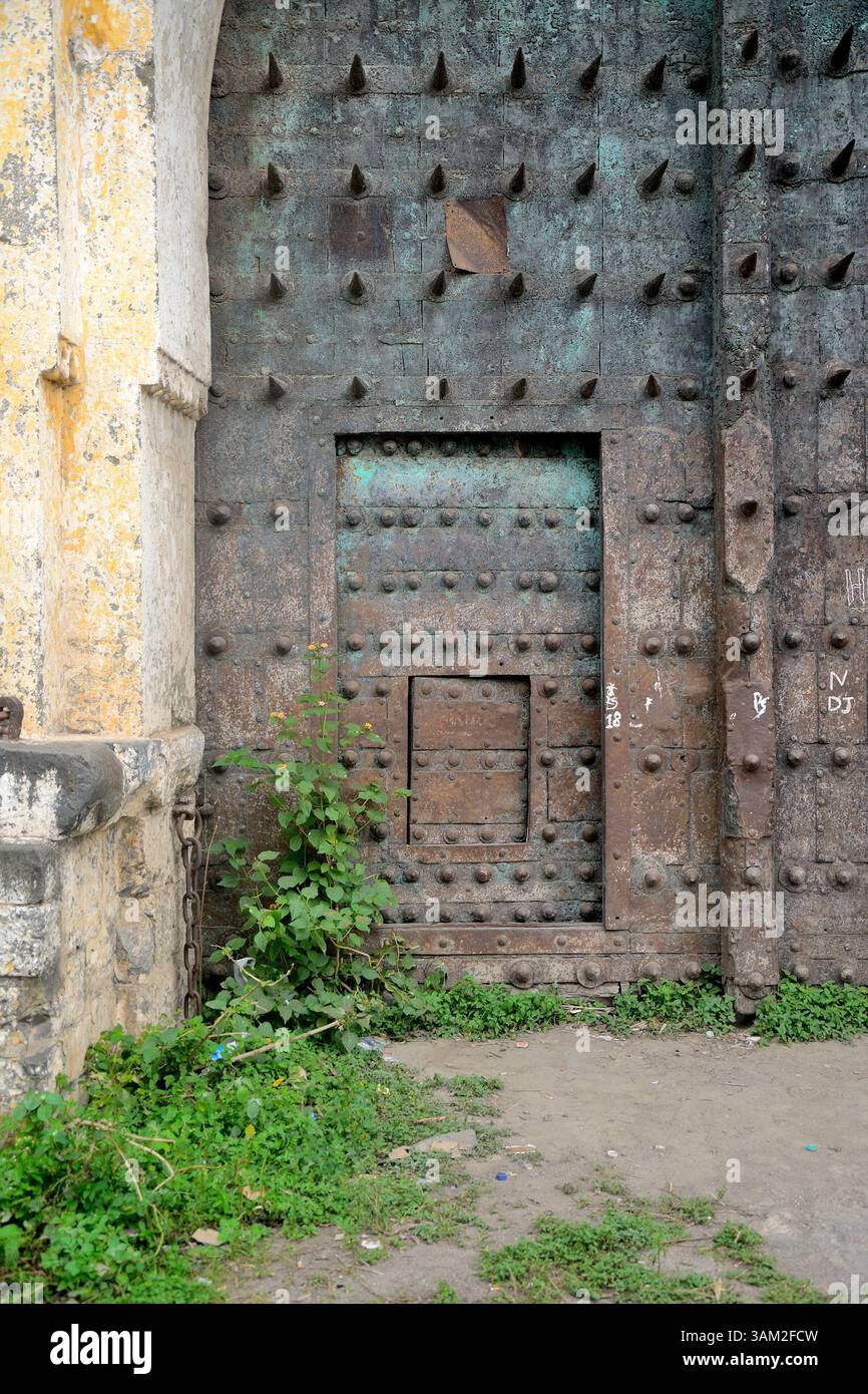 Partial view of the fortification wall of the fort, located close to ...