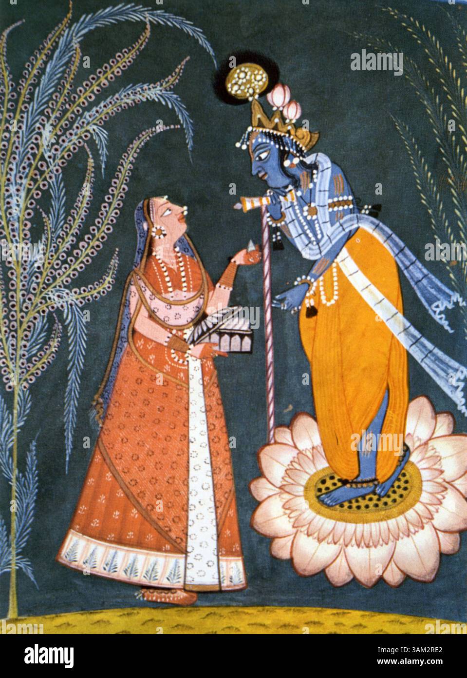 Painted Pichwai From Nathdwara Rajasthan - Ca 1900 Painted Pichwai From Nathdwara Rajasthan - Ca 1900