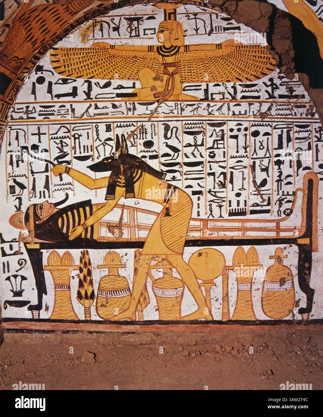 Egyptian gods tomb painting hi-res stock photography and images - Alamy