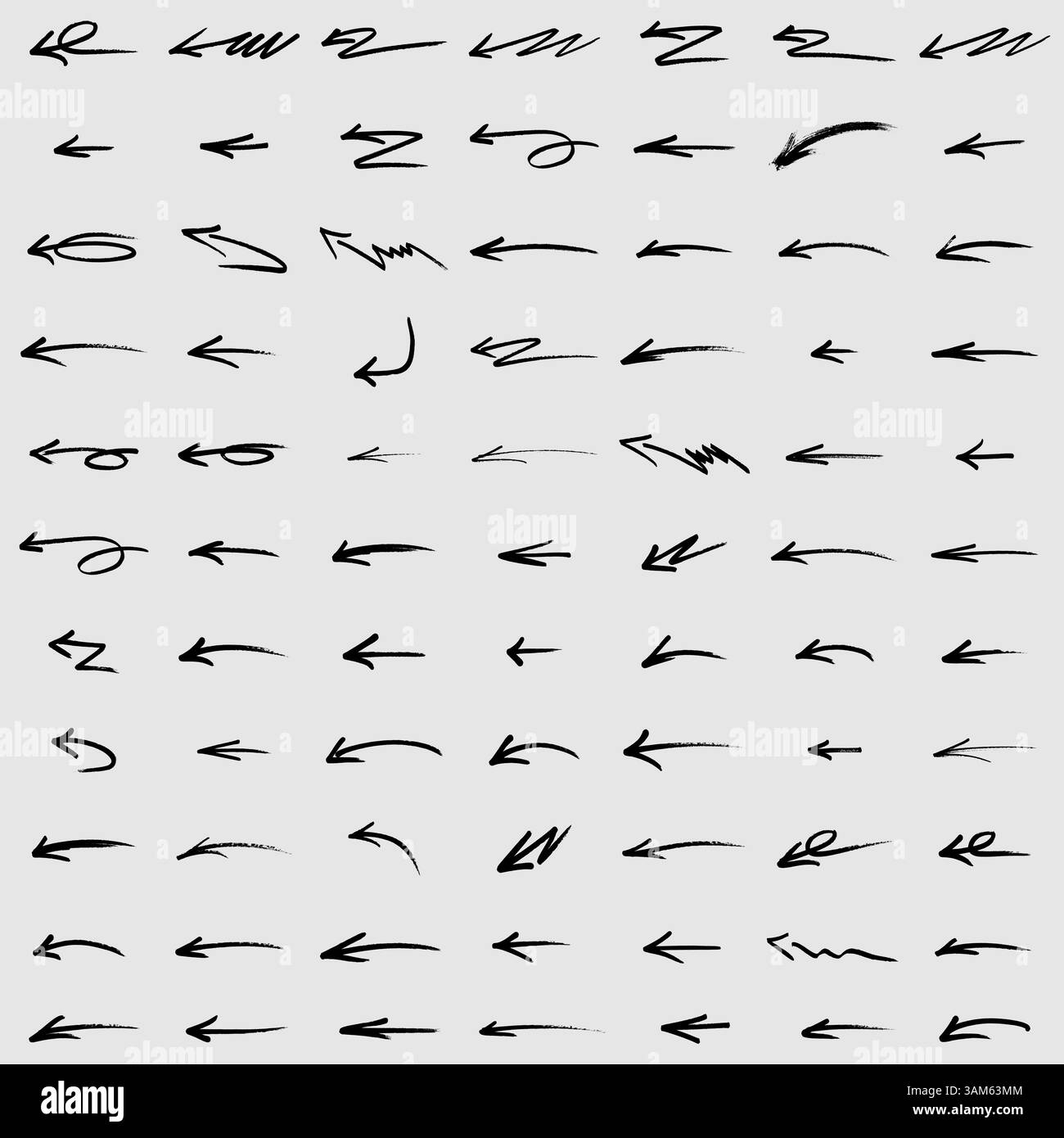 Hand drawn set of arrow elements Stock Vector Image & Art - Alamy