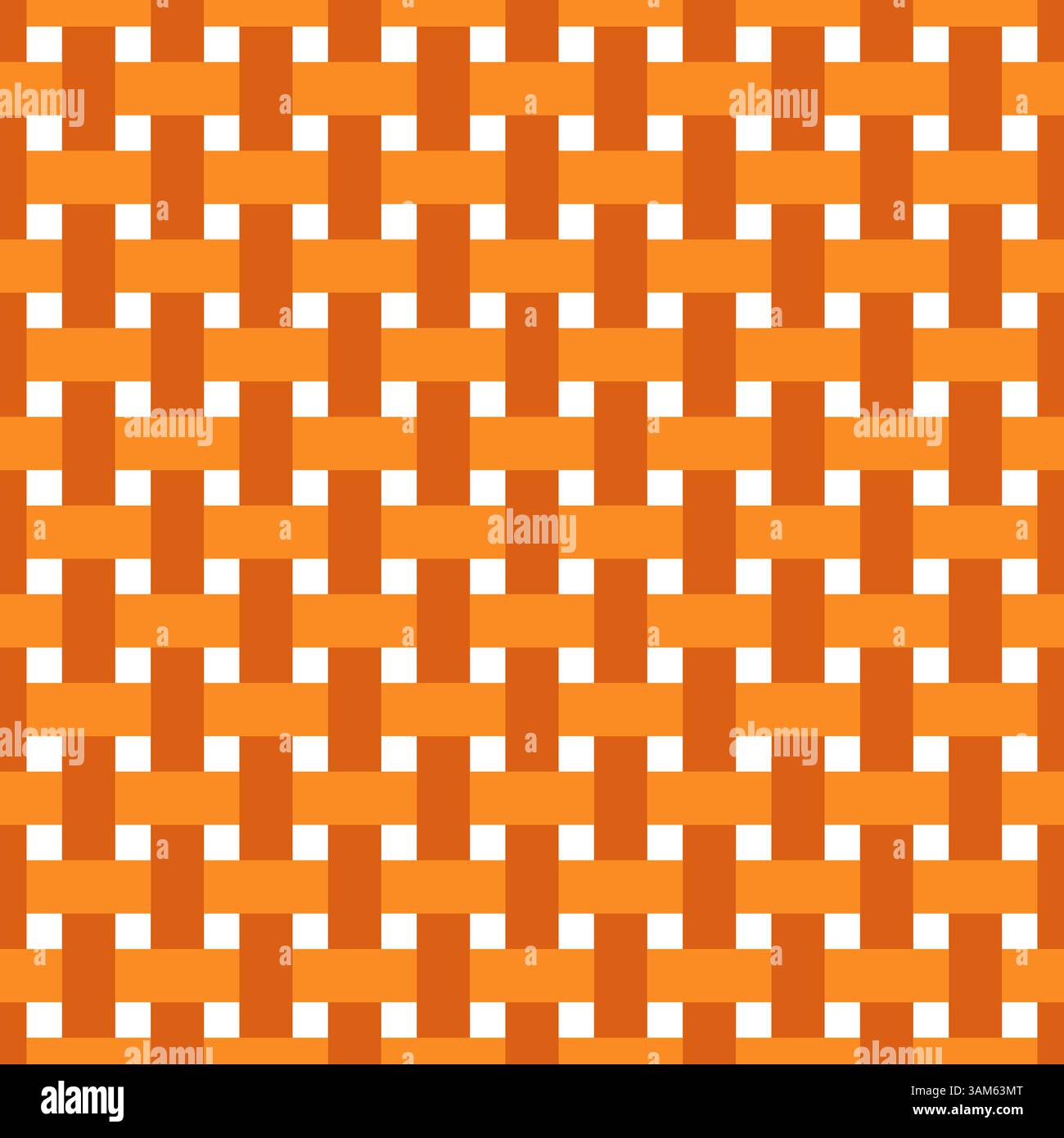 Vector seamless pattern braided orange Stock Vector
