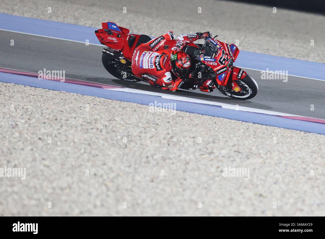 Italy's Francesco Bagnaia of Ducati Lenovo Team competes during the ...