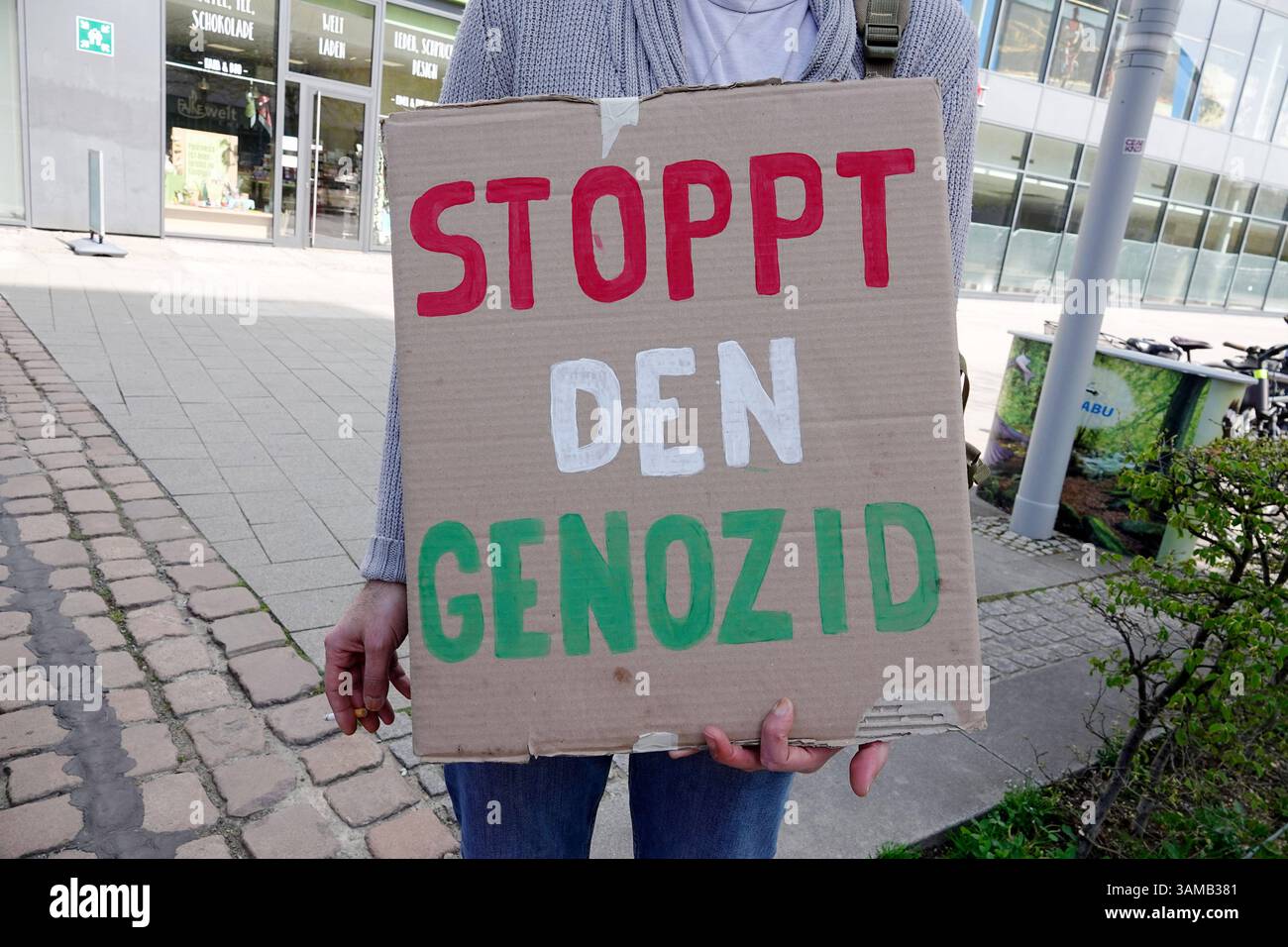 Pro Pal stina Demo 12 04 2025 Chemnitz Zentrum Am Samstag 