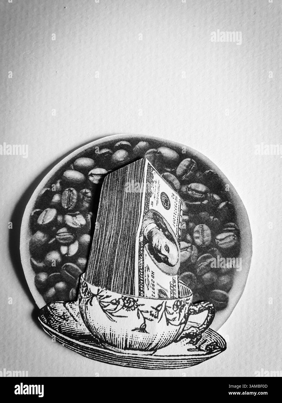 Money wallpaper Black and White Stock Photos & Images - Alamy