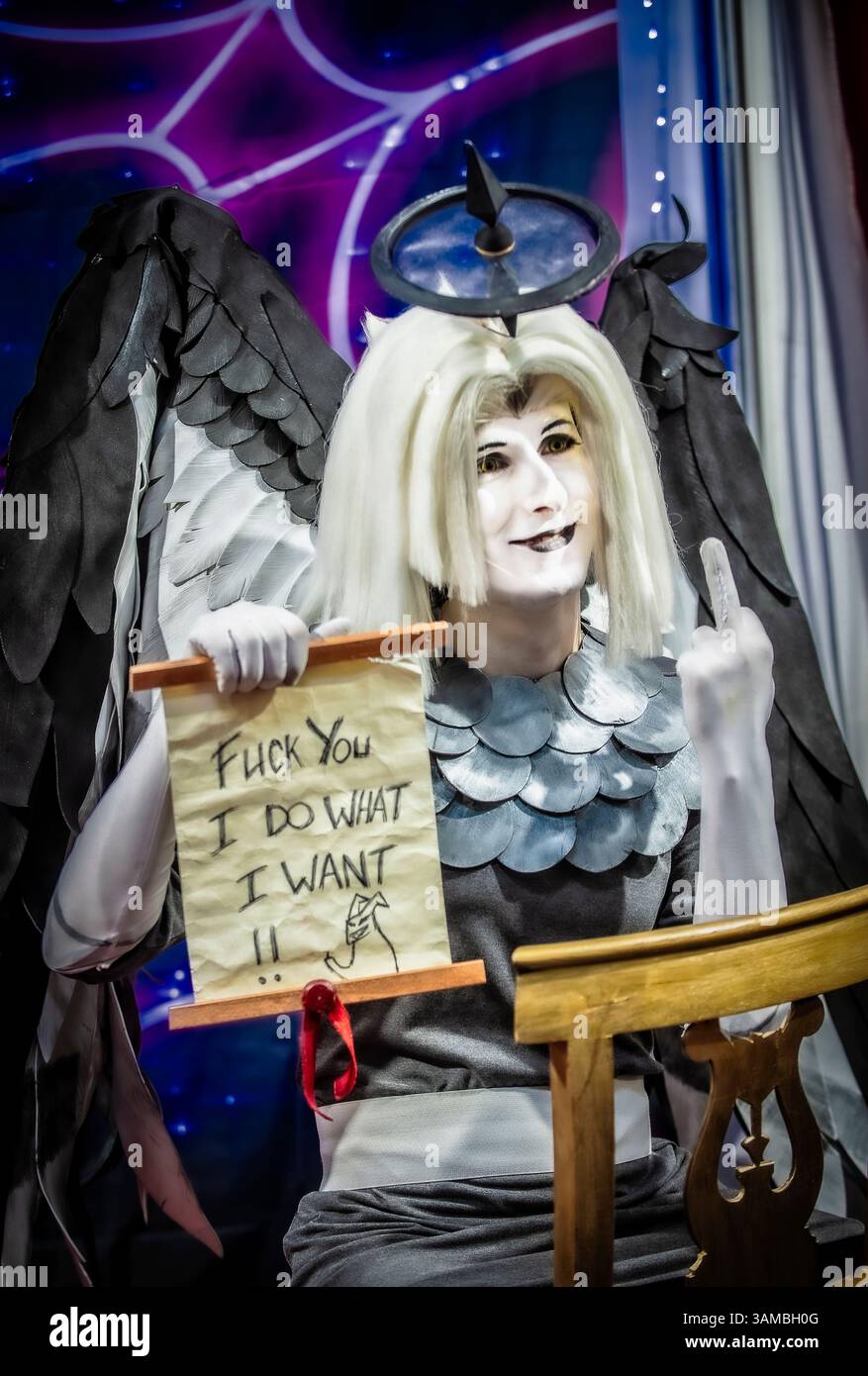 Italy Piedmont Torino Comics 2025 - Cosplayer Stock Photo