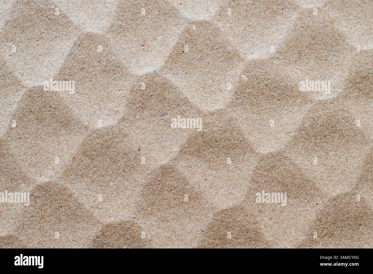 The texture of structural packaging cardboard paper Stock Photo