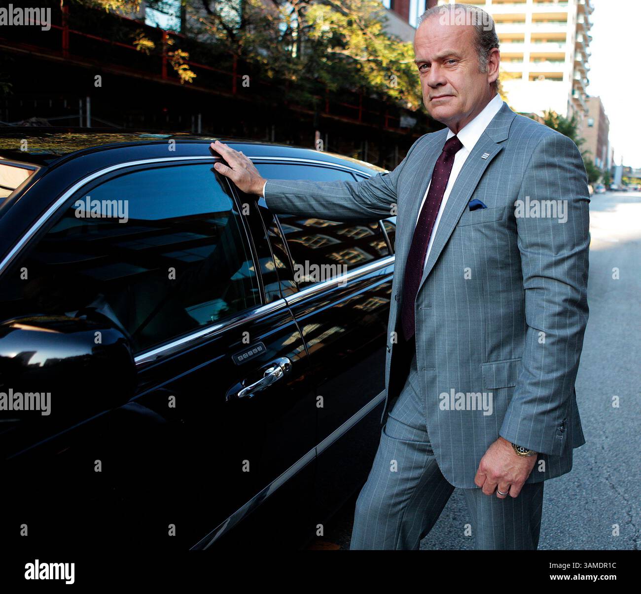 July 25, 2011 - Chicago, IL, USA - Actor Kelsey Grammer poses for a portrait between takes on the set of his television show ''Boss'' in Chicago, Illinois, July 25, 2011. (Terrence Antonio James/Chicago Tribune/MCT) (Credit Image: © Terrence Antonio James/MCT/ZUMAPRESS.com) Stock Photo