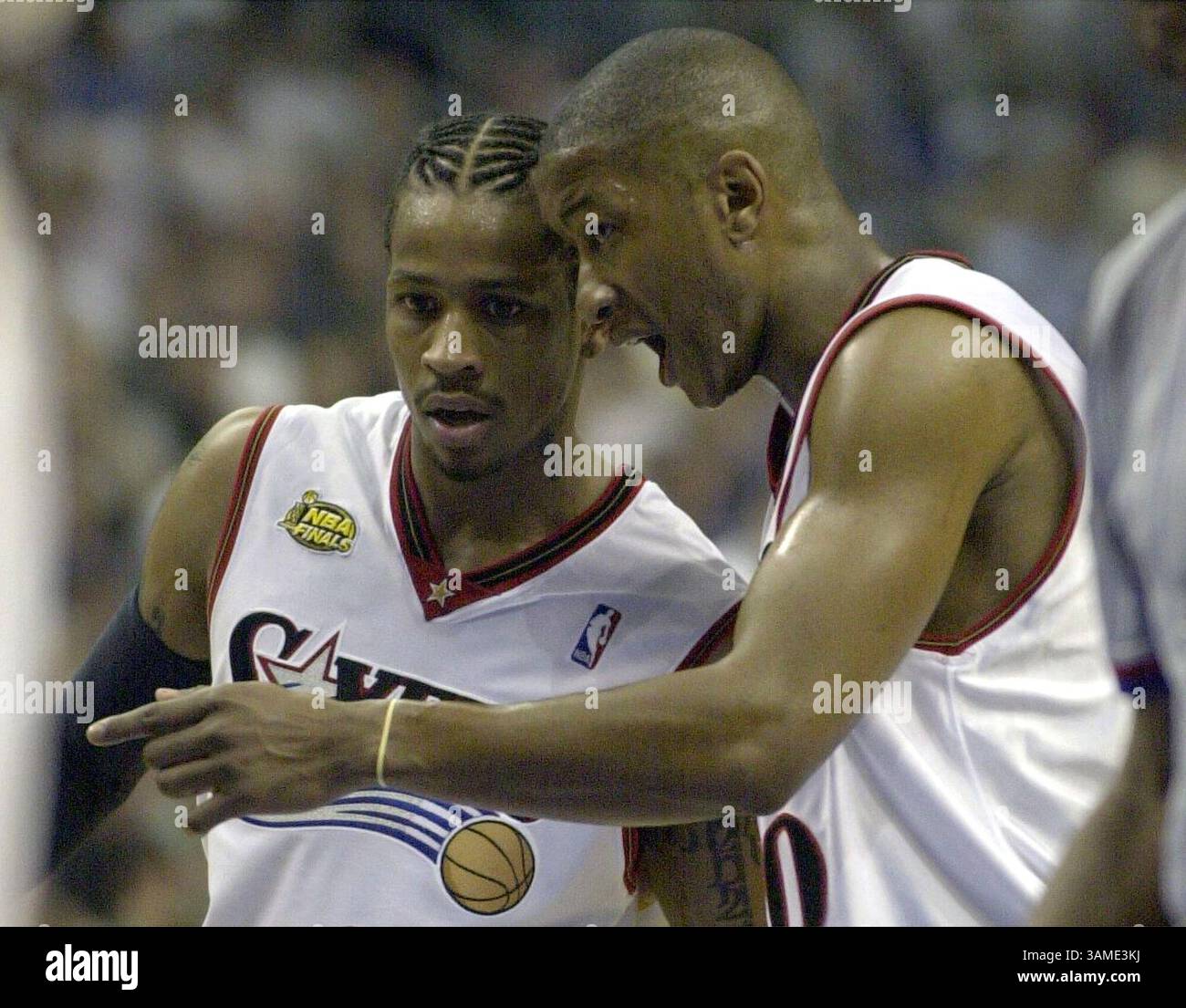 June 8, 2001; Allen Iverson of the Sixers during the game