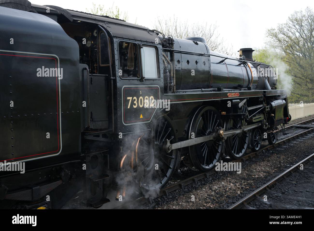 BR Standard 5MT No. 73082 ‘Camelot’ steam locomotive at Sheffield Park ...