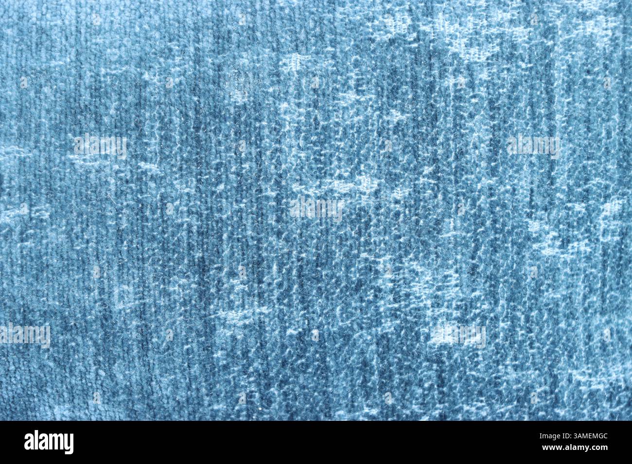 Textured blue fabric surface with subtle variations and patterns Stock ...