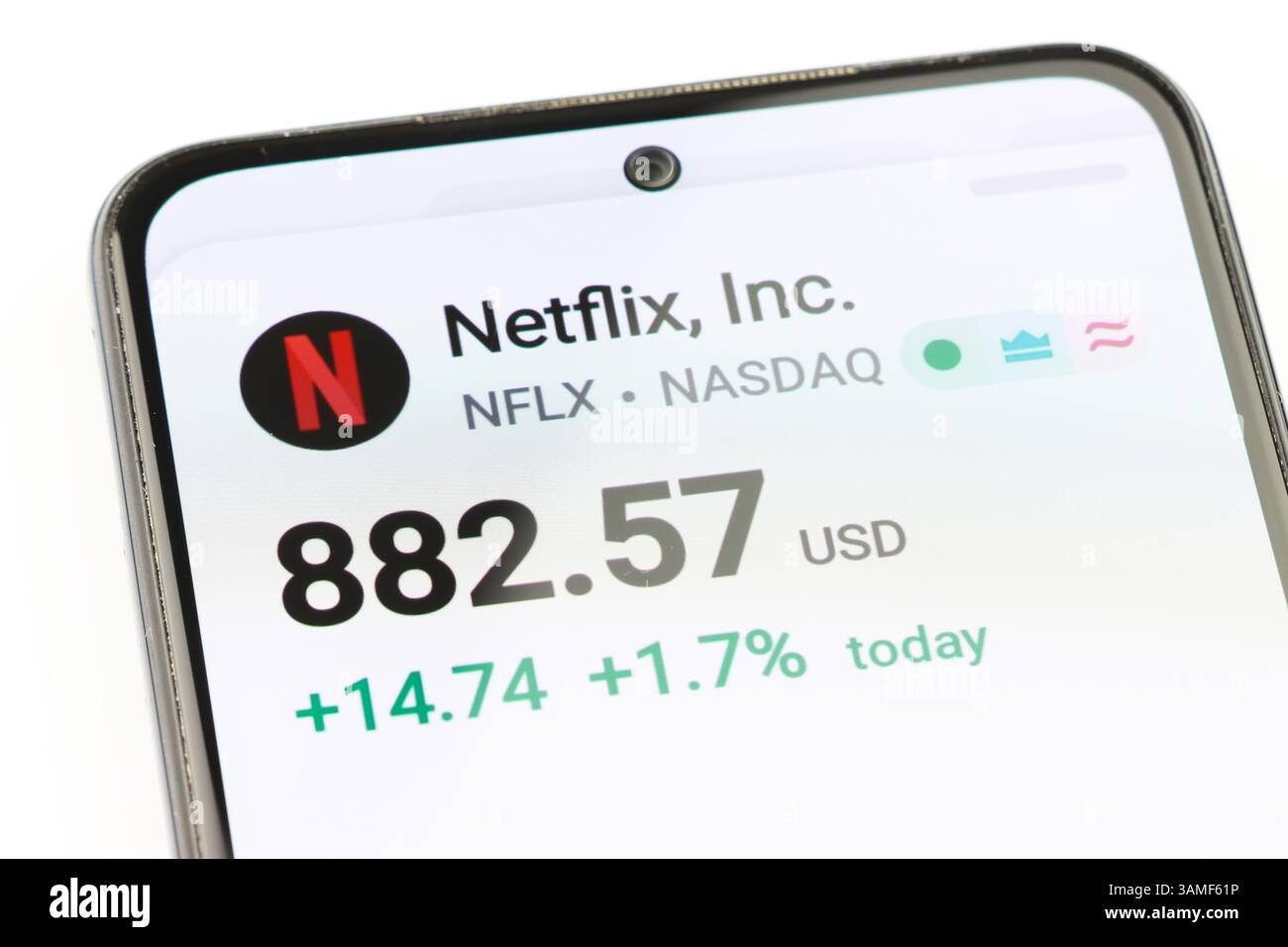 Netflix ticker hi-res stock photography and images - Alamy