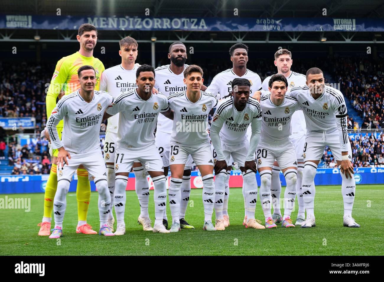 Vitoria Gasteiz Araba Spain 13th April 2025 Real Madrid Elevent Vitoria Gasteiz Araba Spain 13th April 2025 Real Madrid Elevent Start In Alavs Vs Real Madrid Match Part Of Spains Laliga Ea Sports Held At Stadium Credit Rubn Gilalamy Live News 3AMFRJ6