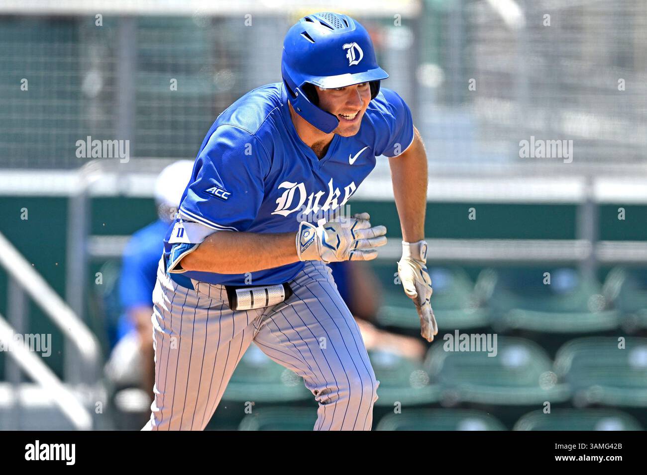 CORAL GABLES, FL - APRIL 13: Duke infielder/outfielder Jake Hyde (16 ...