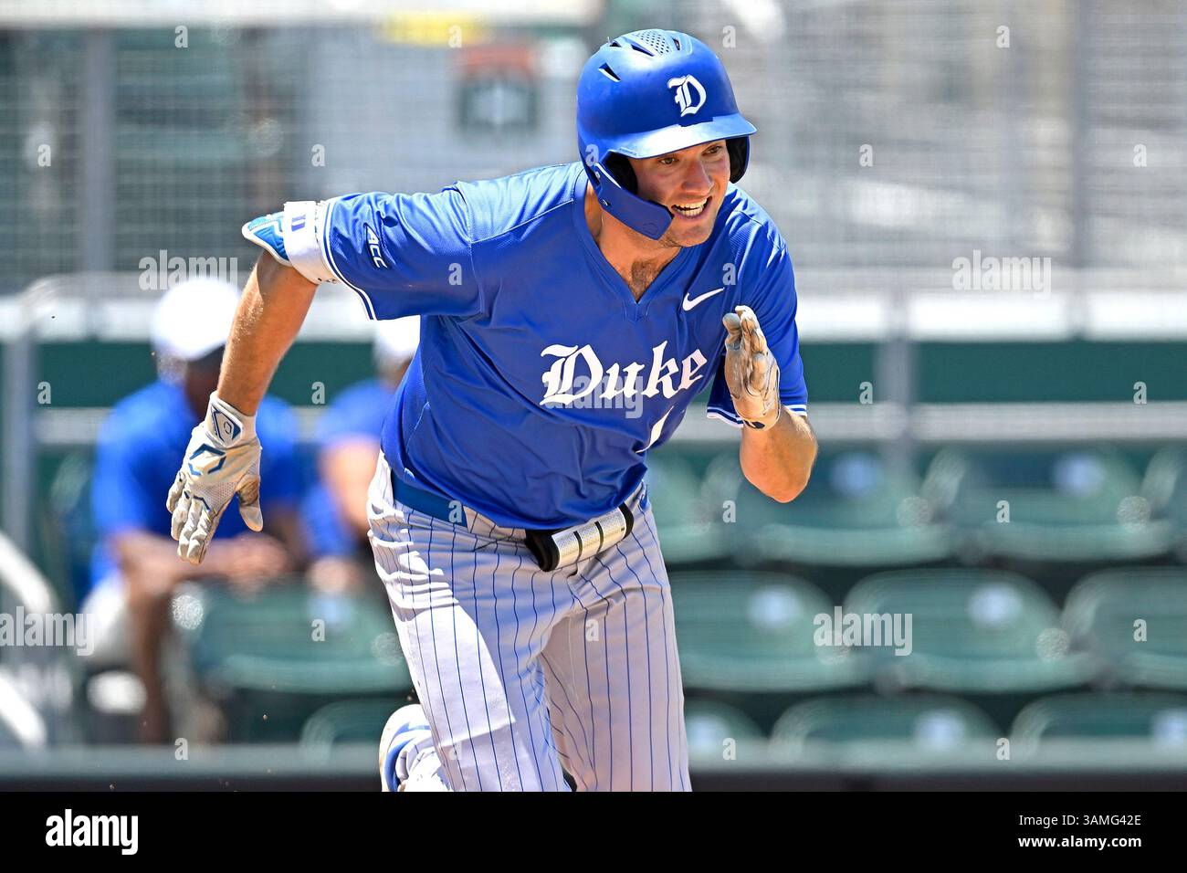 CORAL GABLES, FL - APRIL 13: Duke infielder/outfielder Jake Hyde (16 ...