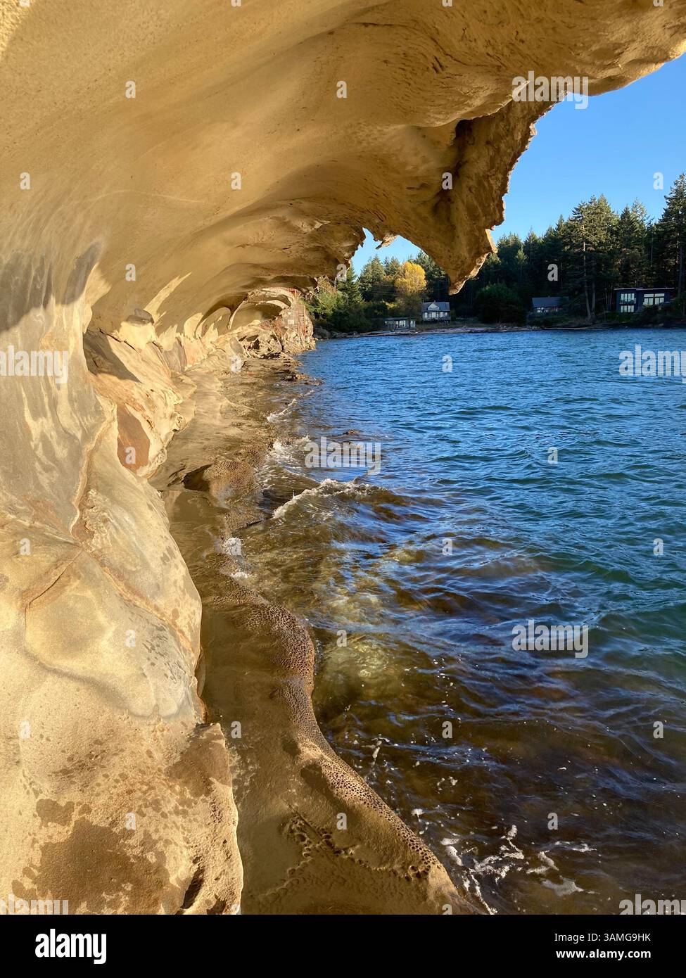 Malaspina Galleries Community Park, Gabriola Island, British Columbia,Canada - Smartphone Captured Stock Image