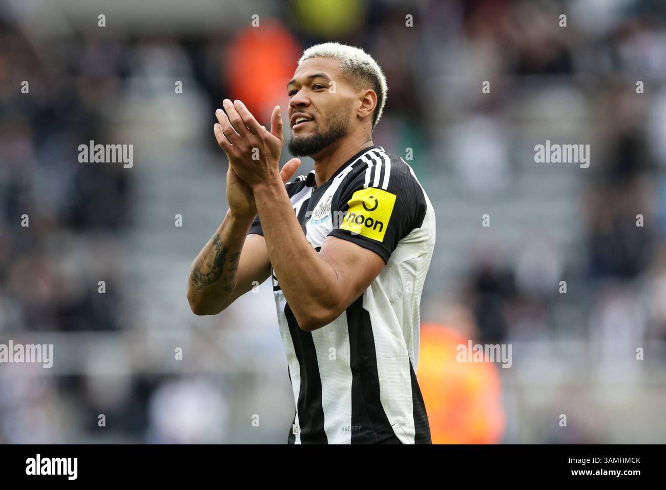 Joelinton #7 of Newcastle United applauds the fans Stock Photo - Alamy