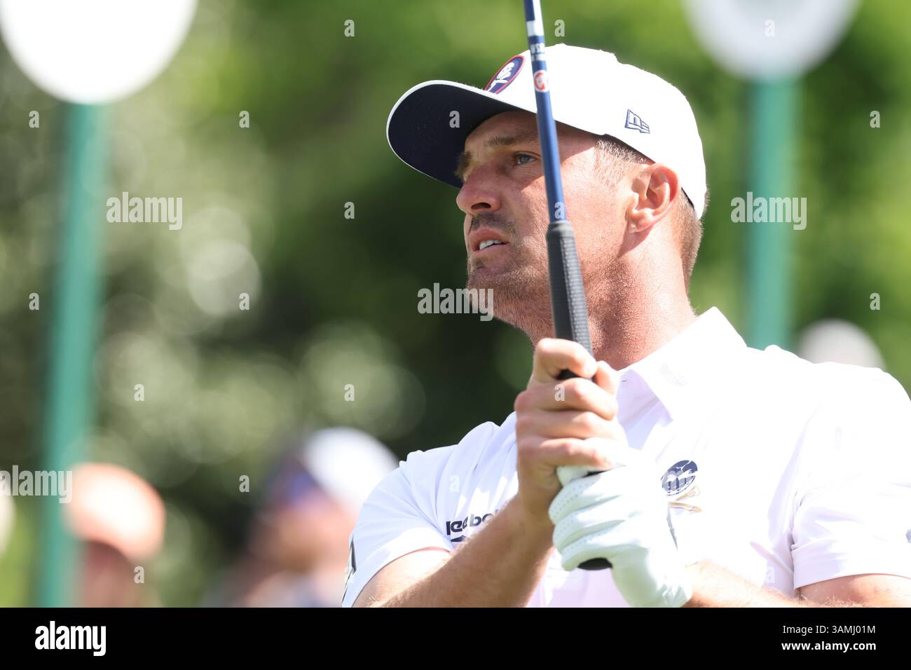 United States Bryson DeChambeau On The 6th Hole During The Day 3 Of United States Bryson Dechambeau On The 6th Hole During The Day 3 Of The 2025 Masters Golf Tournament At The Augusta National Golf Club In Augusta Georgia United States On April 12 2025 Credit Koji Aokiaflo Sportalamy Live News 3AMJ01M