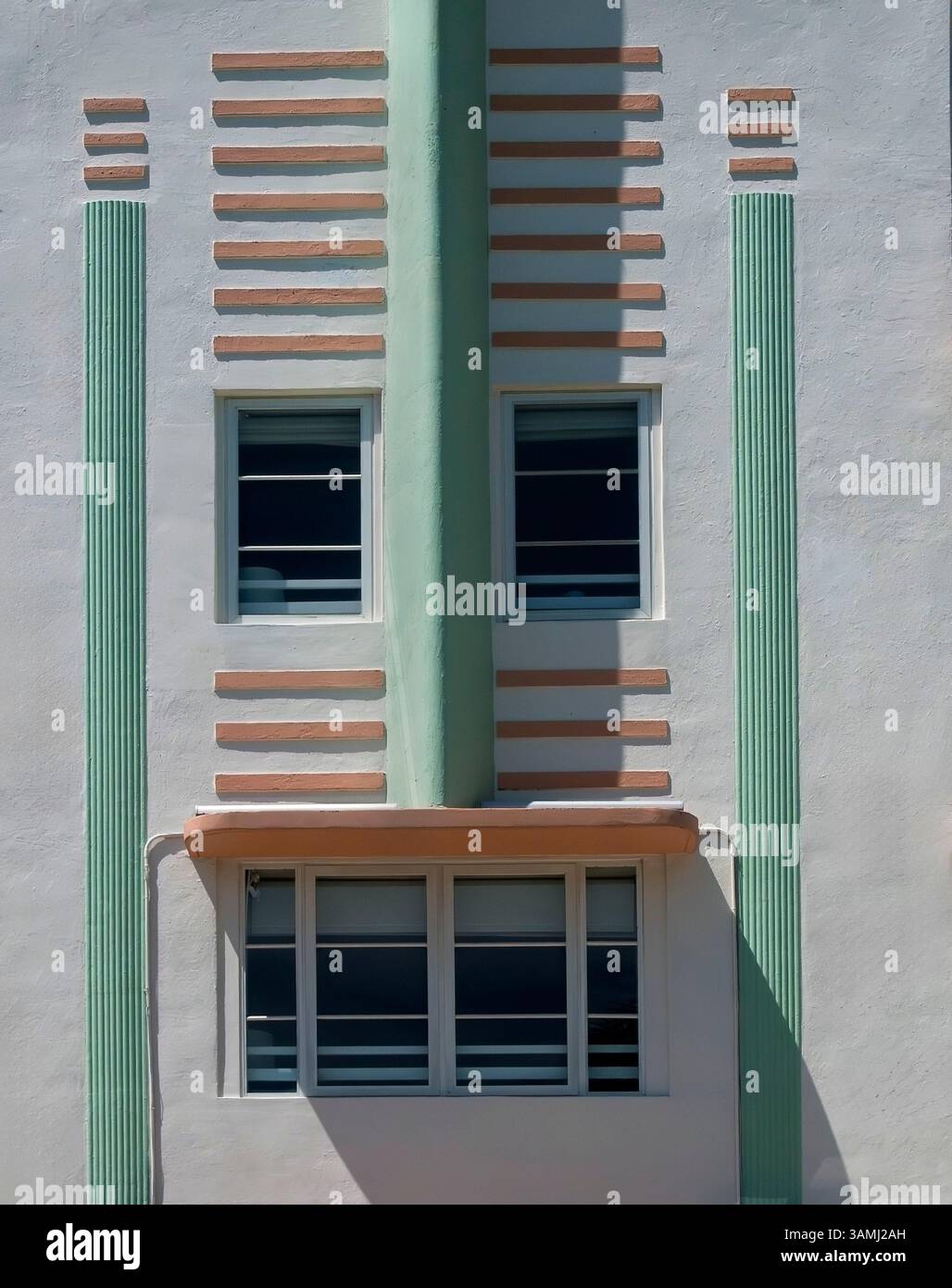 Art Deco details on building Stock Photo