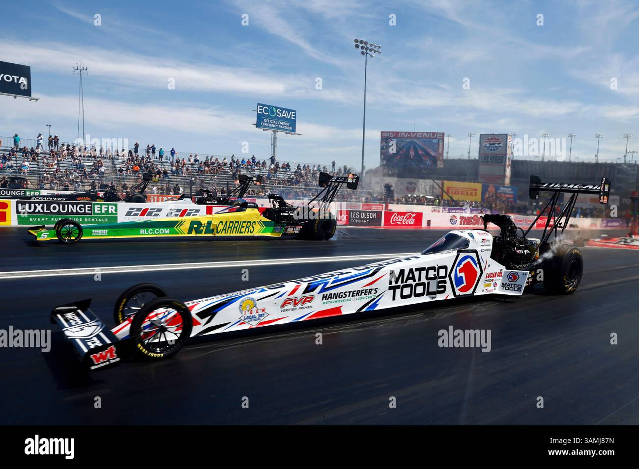 LAS VEGAS, NV - APRIL 13: Antron Brown (1 TF, near lane) Matco Tools ...