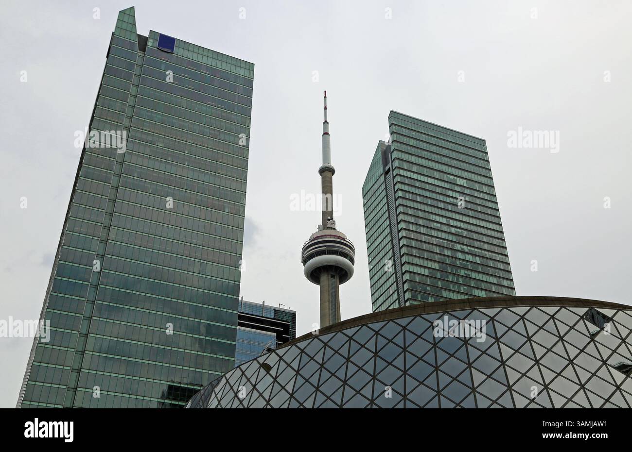 CN Tower in downtown of Toronto, Canada Stock Photo - Alamy