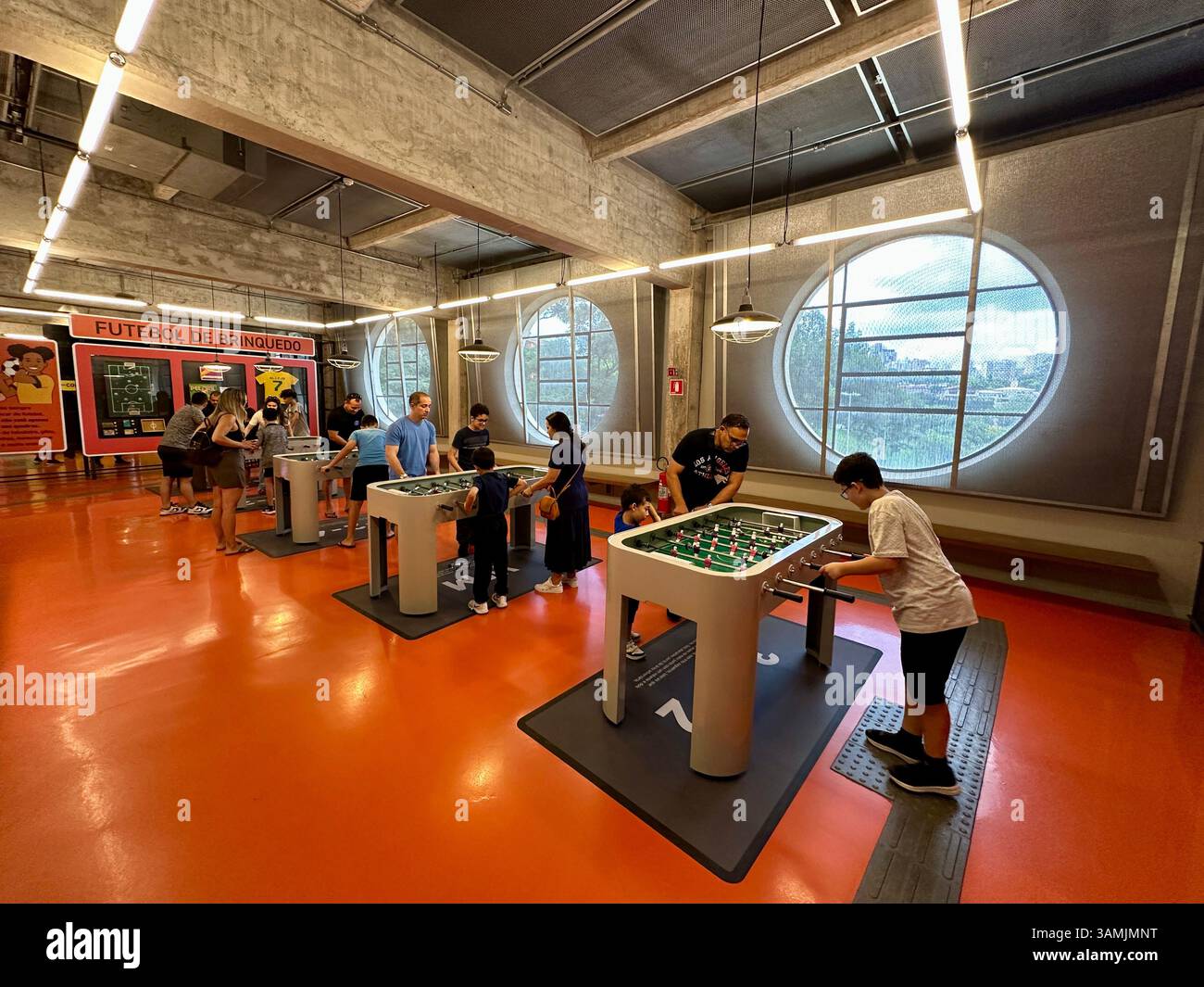 Museum of Football, in Pacaembu Stadium,São Paulo, SP, Brazil - Smartphone Captured Stock Image