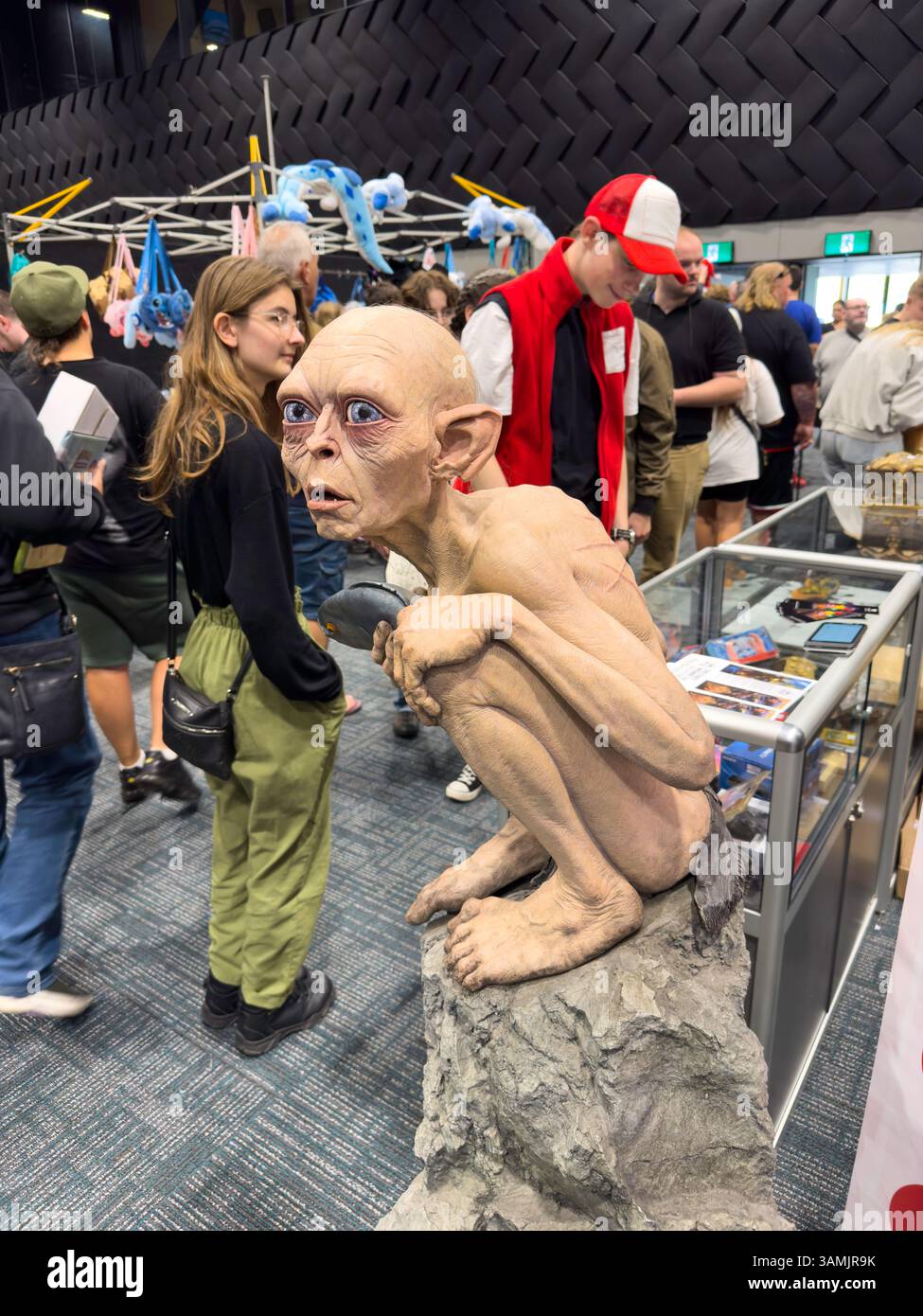 Gollum character at Armageddon Expo, Te Pae Convention Centre, Christchurch Central City,  Christchurch (Ōtautahi), Canterbury, New Zealand Stock Photo