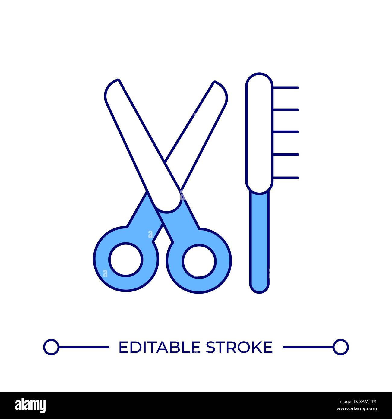 Barbershop line icon vector Stock Vector Images - Alamy