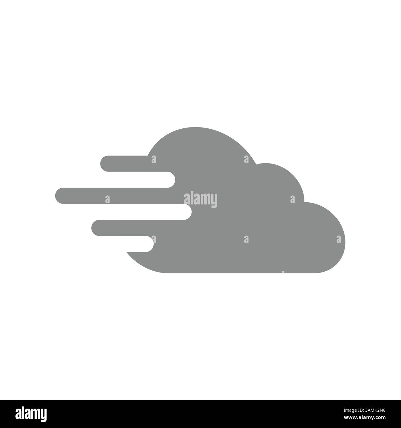 Fast cloud storage service. Data speed cloud vector icon. Stock Vector