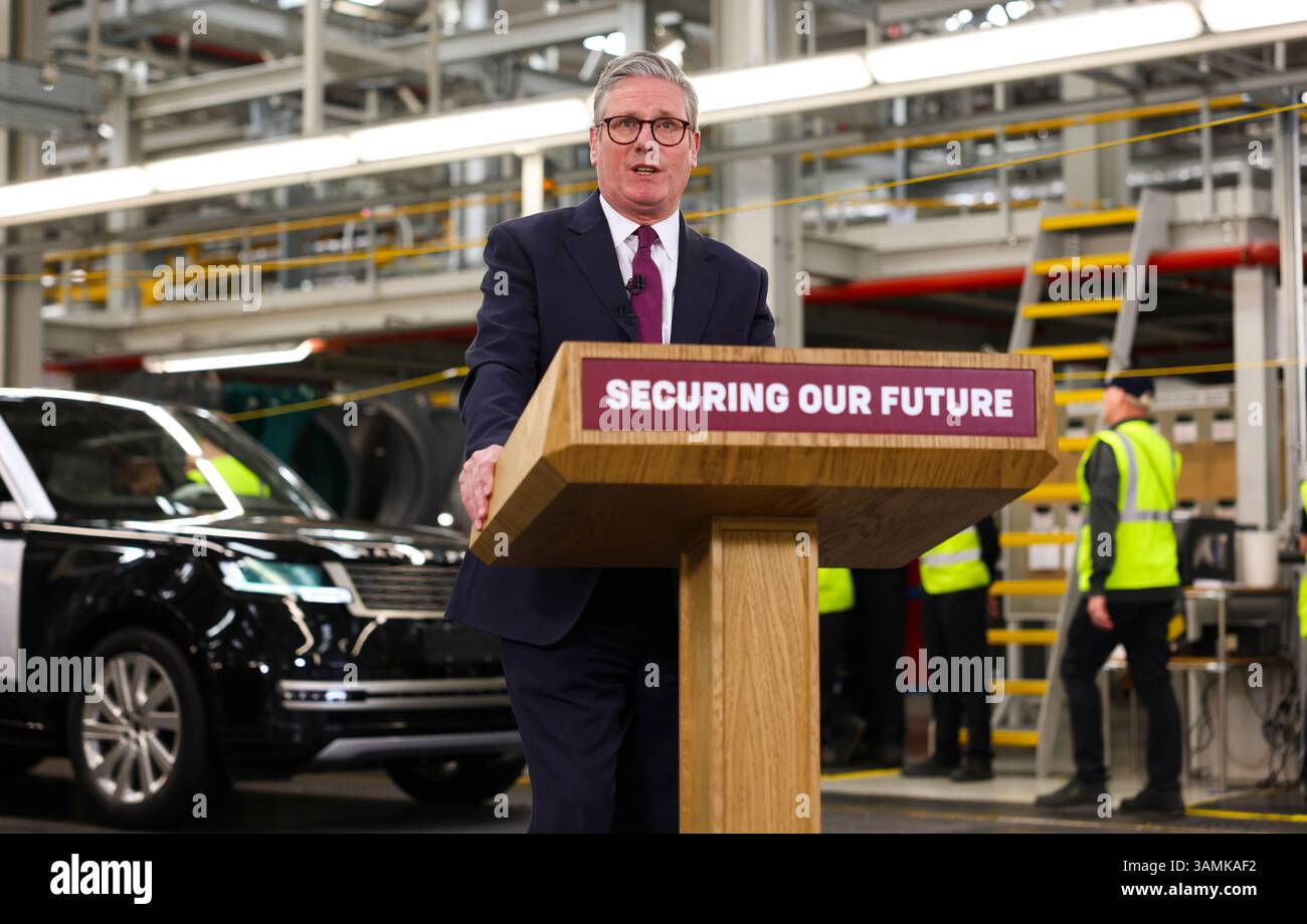 SOLIHULL, ENGLAND, UK - 07 April 2025 - UK Prime Minister Keir Starmer ...