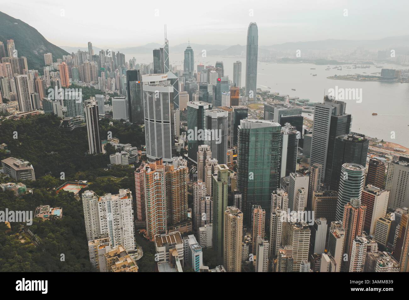 Aerial view hong kongs hi-res stock photography and images - Alamy