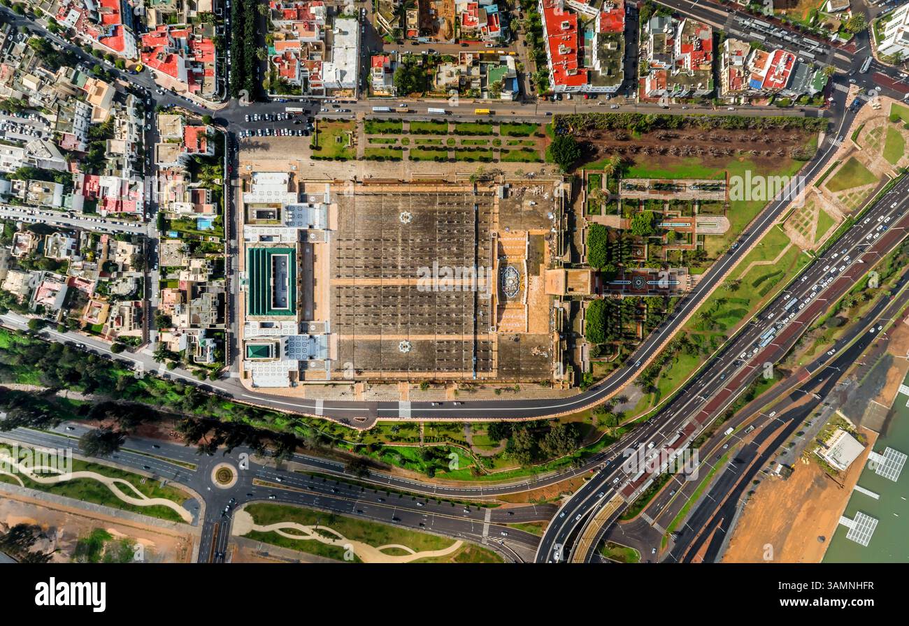 Aerial view above Rabat, Morocco Stock Photo - Alamy