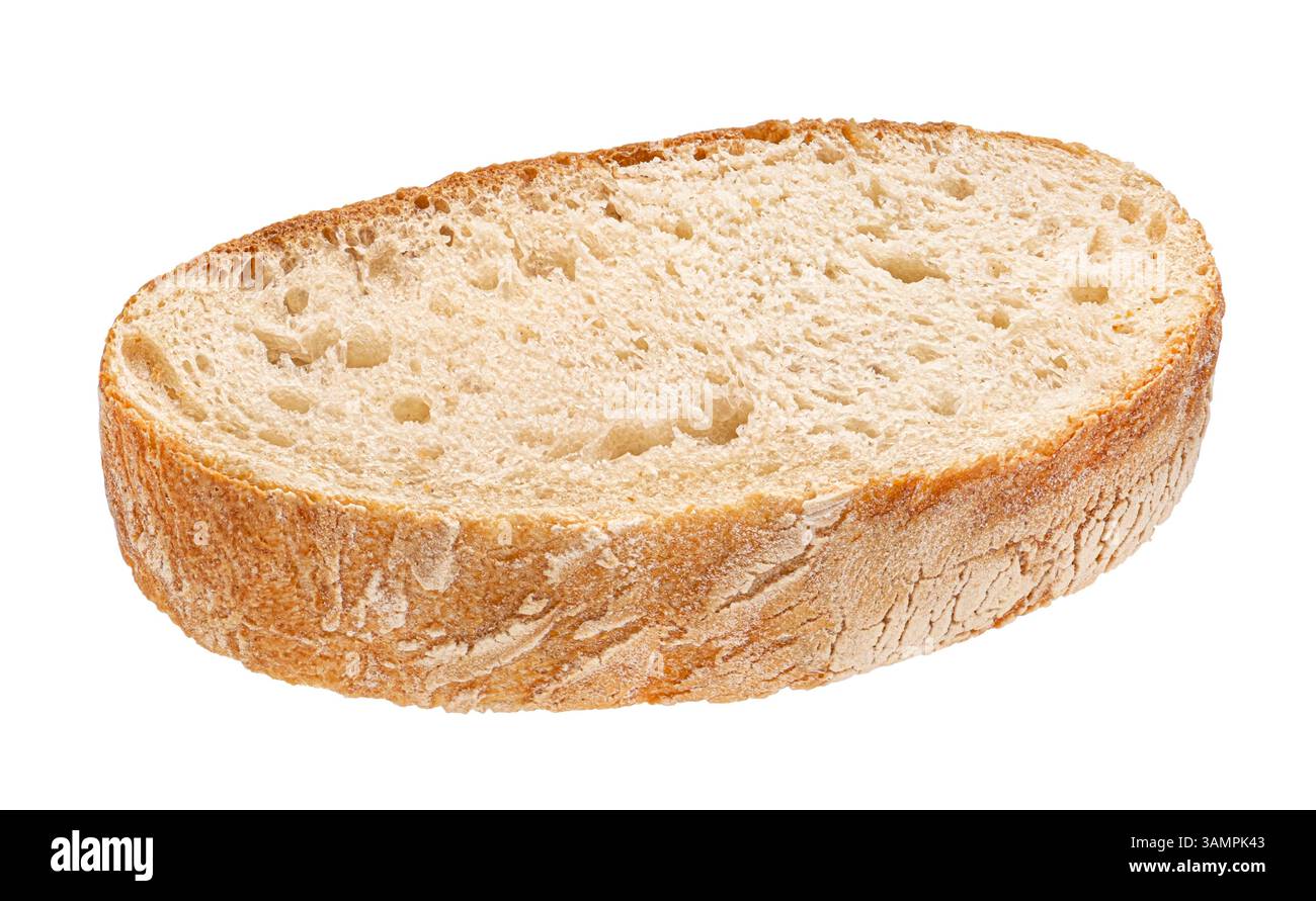 White bread slice isolated on white background Stock Photo - Alamy