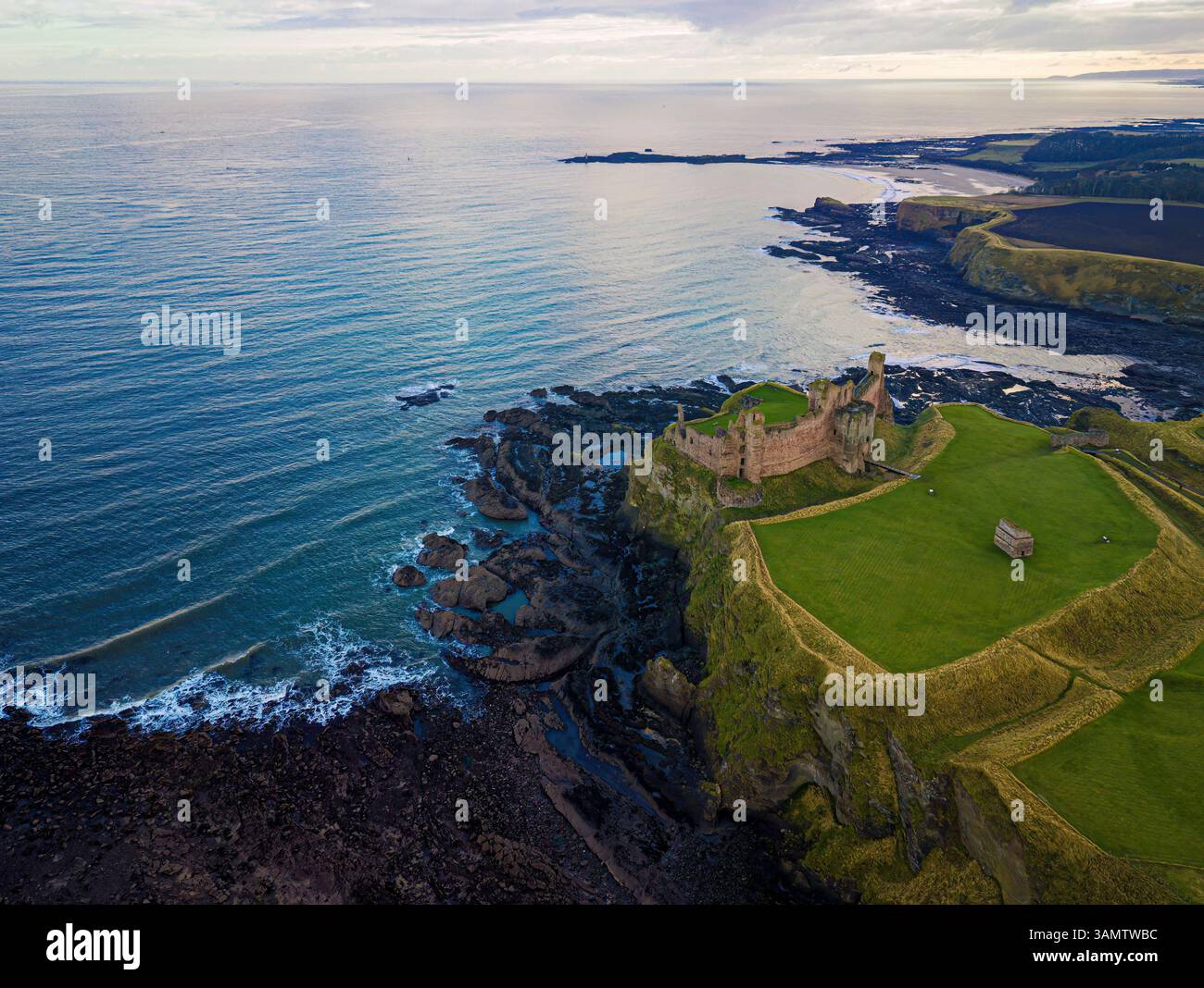 aerial-view-of-tantallon-castle-ruins-on-dramatic-cliffs-overlooking