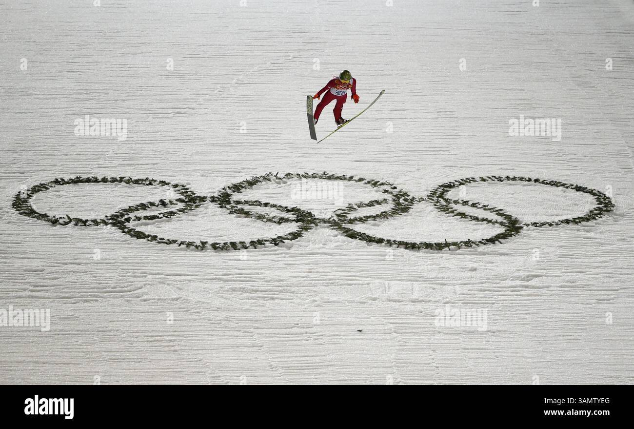 Sochi russia 2014 olympic rings hi-res stock photography and images - Alamy, image size:1300x879