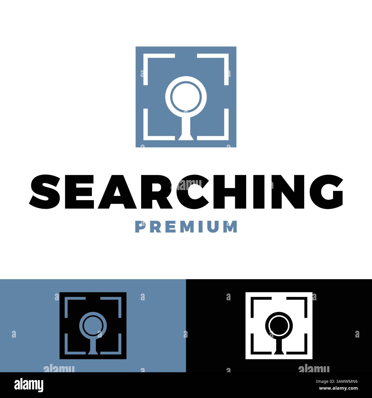 searching icon vector logo template illustration design Stock Vector