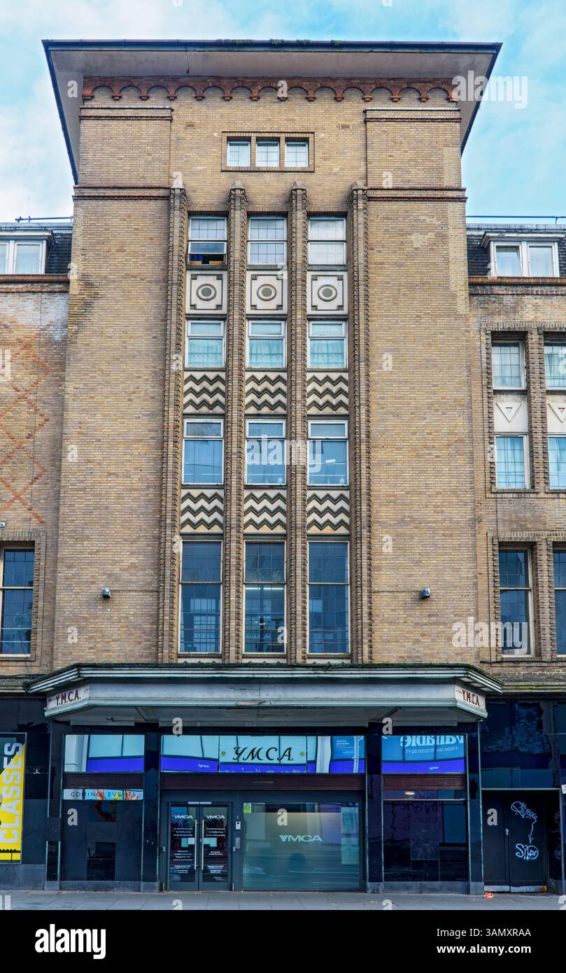The YMCA hostel building.  By Cecil Howitt of Nottingham for the YMCA, 1937.  Nottingham, England, UK.  Grade II listed. Stock Photo
