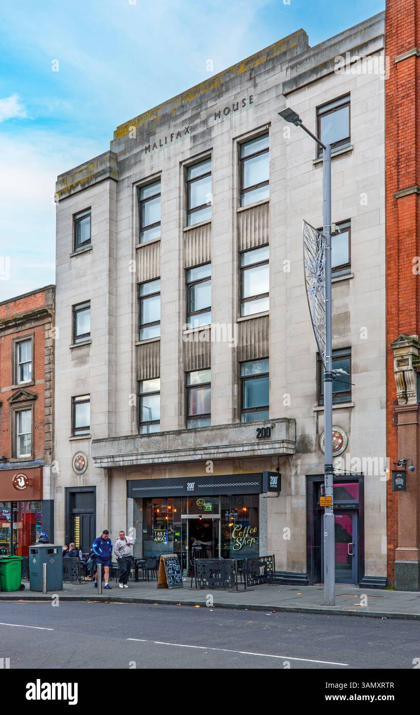 Halifax House, Milton Street, Nottingham, England, UK.  Formerly Halifax Building Society, 1937. Stock Photo