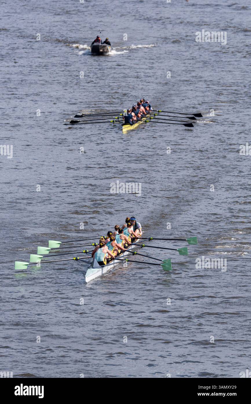 University Boat Race Women's Reserve teams approach finish line ...