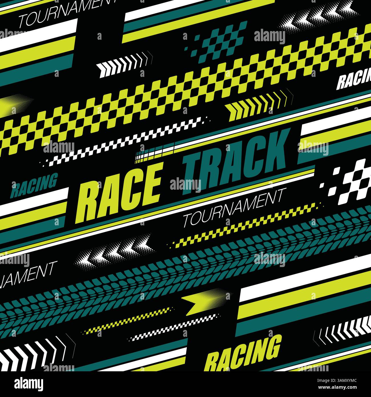 Sport green racing lines background Stock Vector