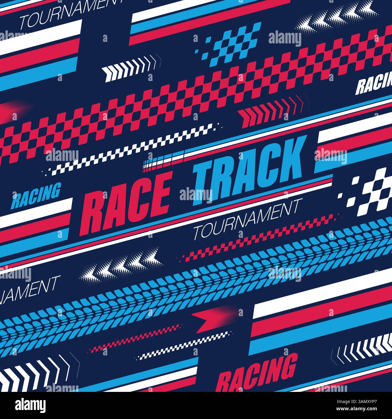 Sport colourful racing lines decal Stock Vector