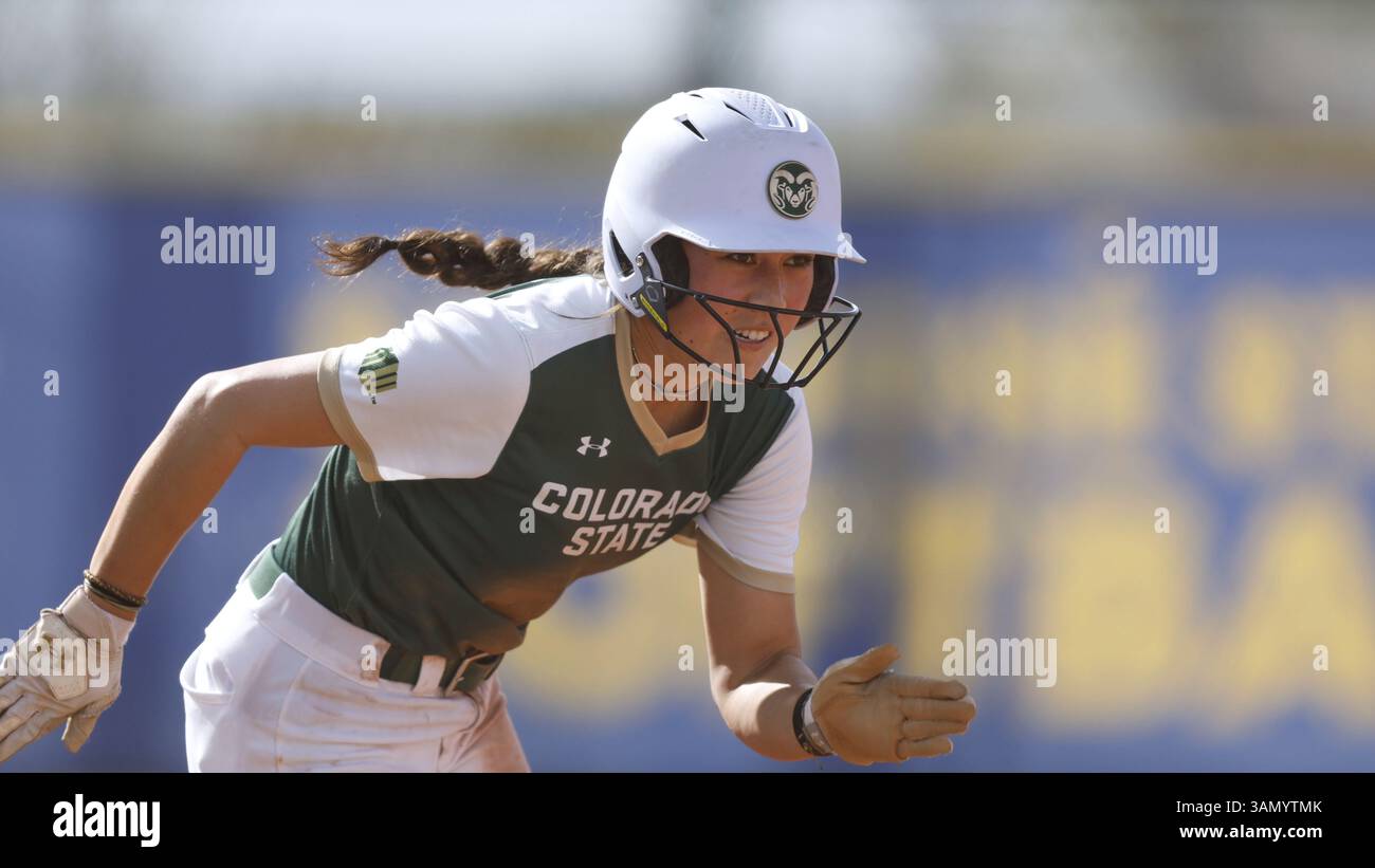 Colorado State base runner Autumn Rutherford (7) runs to home plate to ...