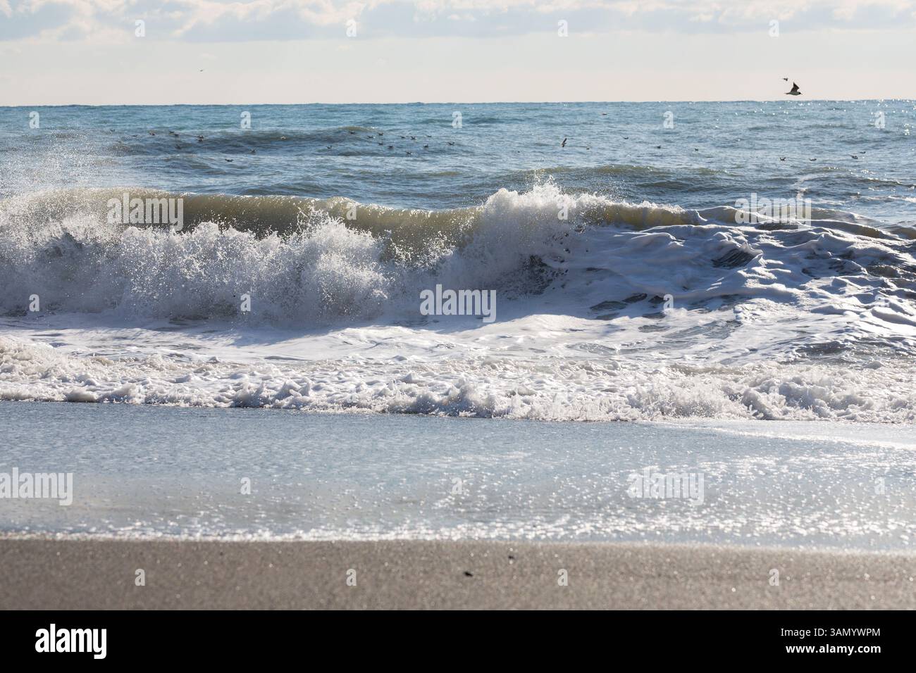 Storm on black sea waves hi-res stock photography and images - Alamy