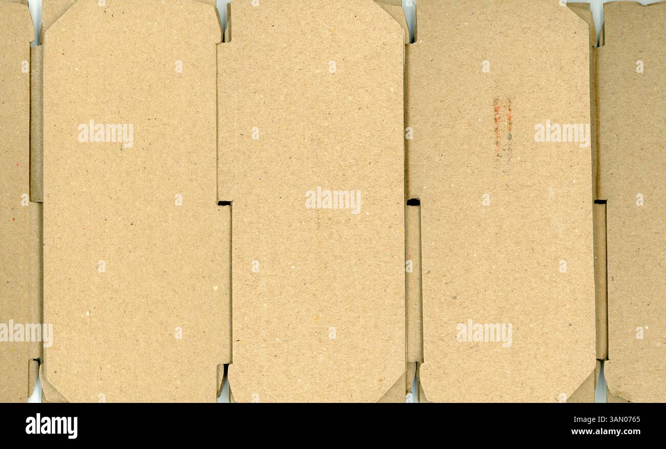 brown corrugated cardboard texture useful as a background Stock Photo