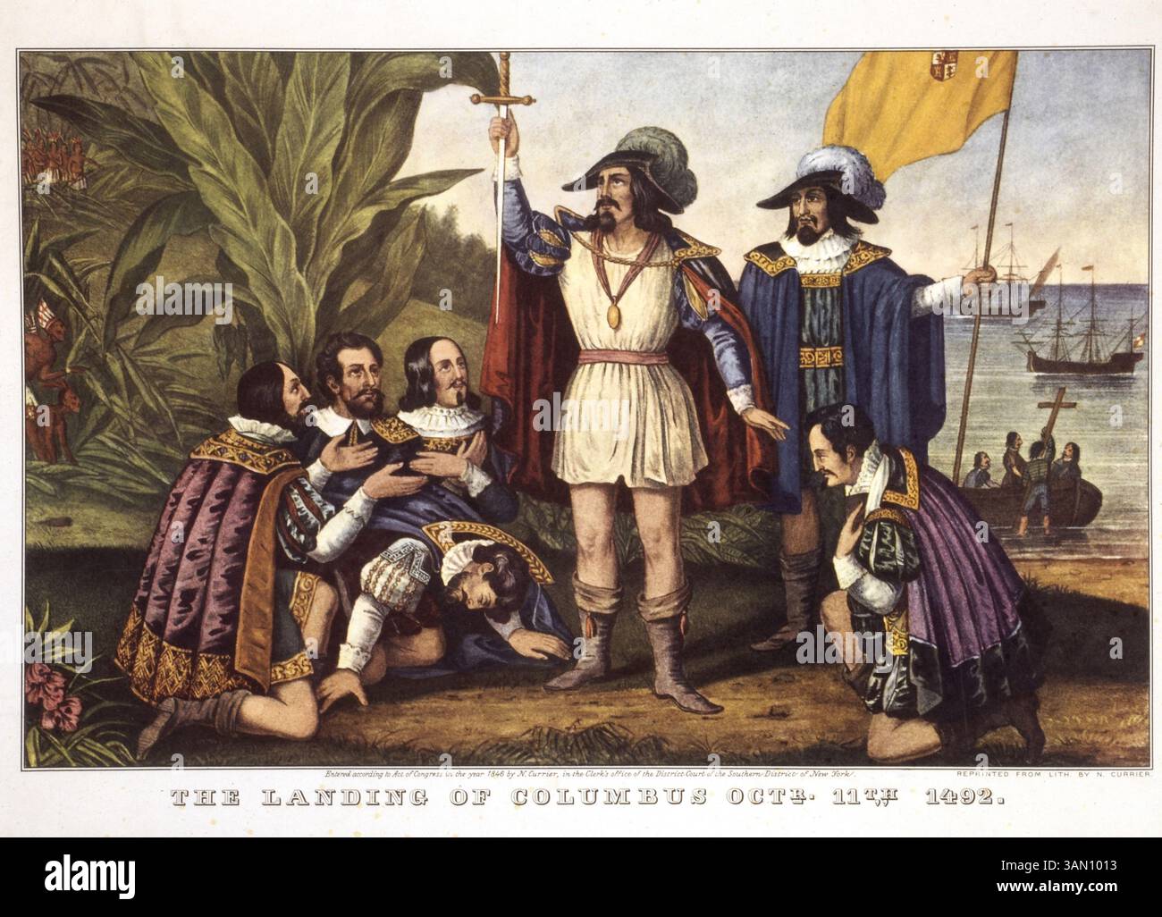 Columbus landing 1492 hi-res stock photography and images - Alamy