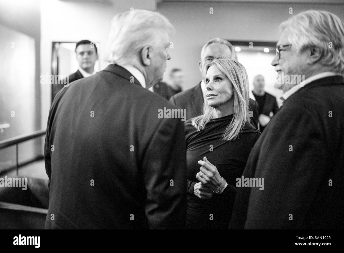 President Donald Trump attends UFC 314 at the Kaseya Center in Miami ...